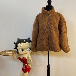 Teddy Coat by Nine West. Camel Size PL